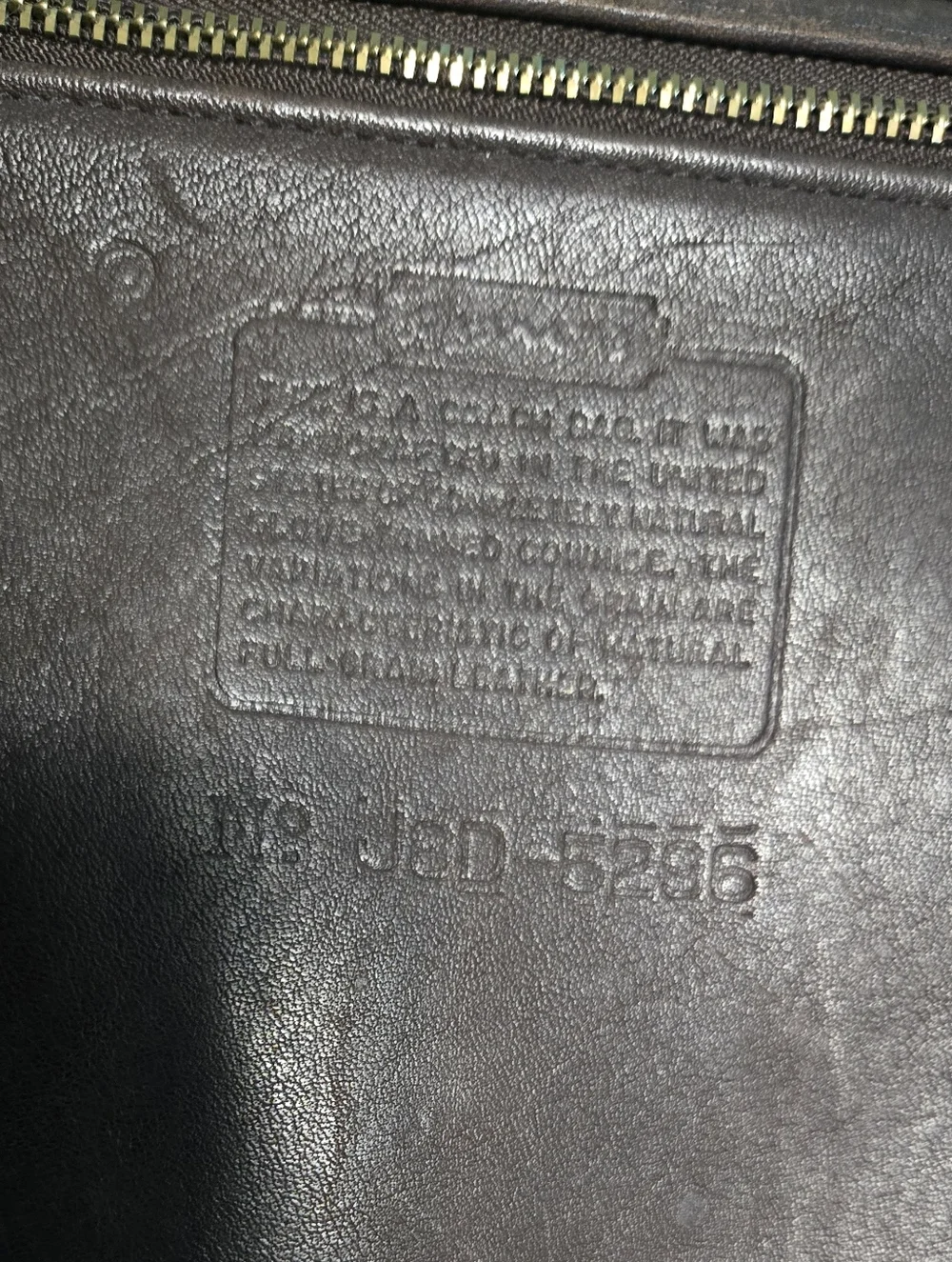 Vintage 1998 Coach Embassy Briefcase 5296 Brown Leather Laptop Bag - Made in USA